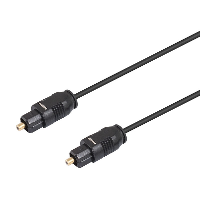 cable audio optico 2mm toslink conexion macho - macho 1metro