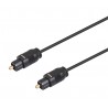 cable audio optico 2mm toslink conexion macho - macho 1metro