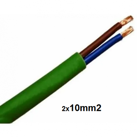 manguera 2x10mm RZ1-K Libre halogenos Verde