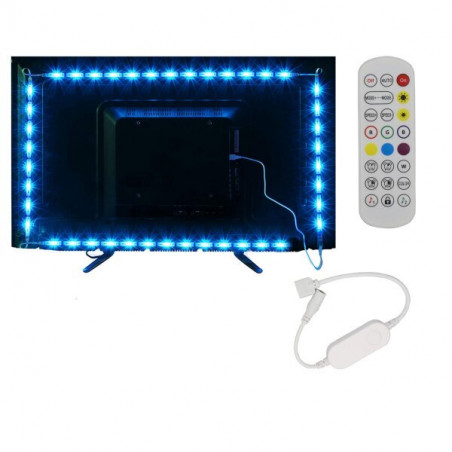 kit Para TV Tira De LED Controlador WIFI + Mando A Distancia 60 Diodos