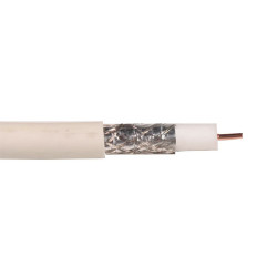 mtr cable coaxial antena tdt sat blanco cobre - aluminio