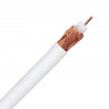 mtr cable antena TDT - SAT coaxial cobre - cobre Blanco