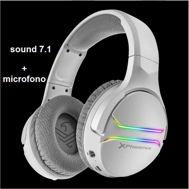 Audífonos inalámbricos con micrófono, sonido envolvente 7.1 y