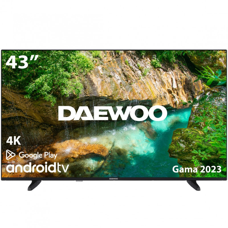 Tv Daewoo 43" LED 4k UHD 43Dm62ua Android Smart TV WIFI HDr HDMI USB Bluetooth TDT 2 Satelite