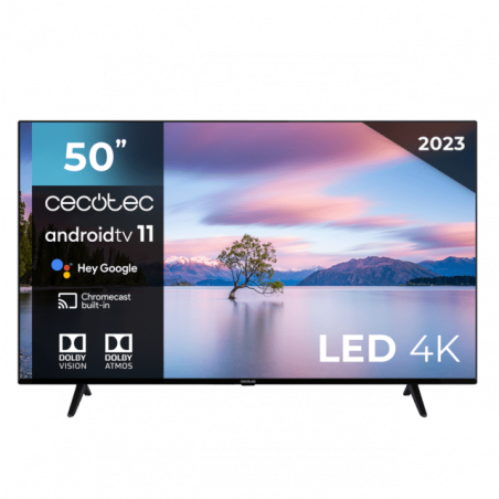 TV Cecotec 50" A1 series ALU10050. Televisores LED, Resolución 4K UHD, Sistema Operativo Android TV
