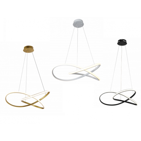 Lampara Led colgante 30w luz 3000k tres colores disponibles