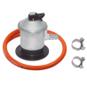 regulador de gas con goma de butano 80cm