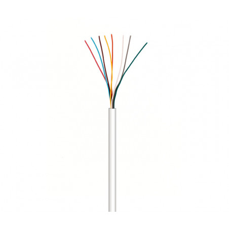 cable 8 hilos colores 0,22mm manguera blanca para cableado patinetes eléctricos