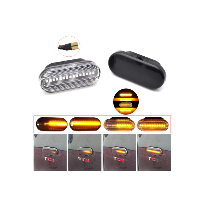 luz lateral intermitentes para Seat leon mk1 y varios modelos - Homologados para itv