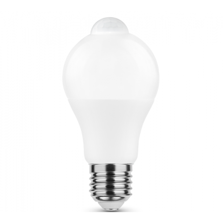 Bombilla led con sensor de movimiento PIR A60 8,8W E27 806 lúmenes