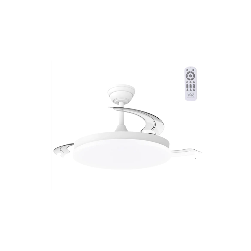 ventilador de techo barato lampara led CCT con mando a distancia