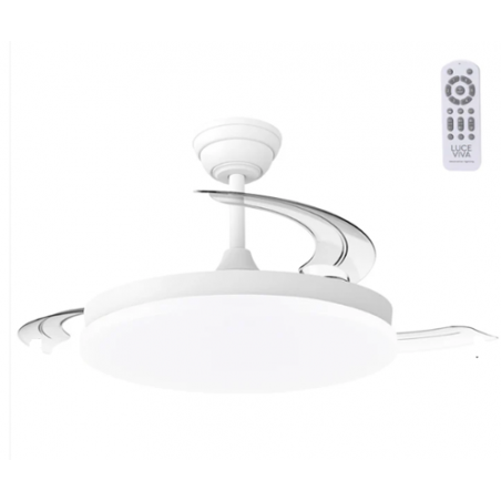 ventilador de techo barato lampara led CCT con mando a distancia