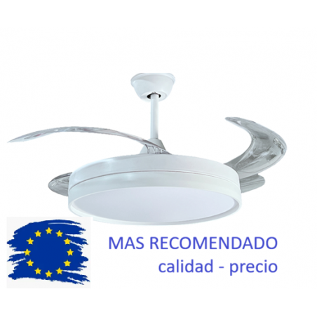 Lampara Ventilador de techo sin aspas - con mando luz CCT velocidad regulable - 1,06m