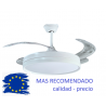 Lampara Ventilador de techo sin aspas - con mando luz CCT velocidad regulable - 1,06m