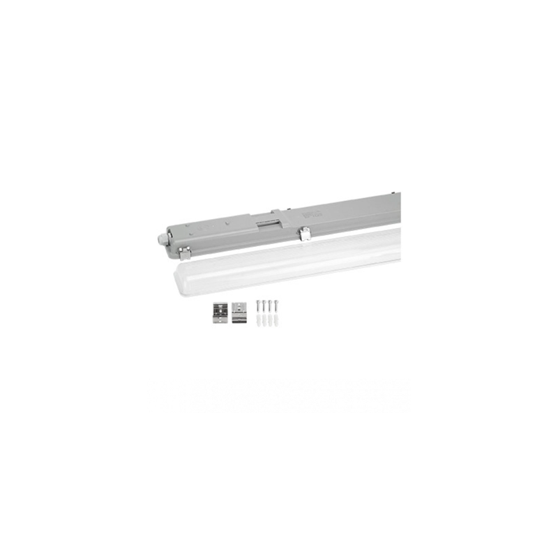 pantalla para 2 tubos LED 120cm - estanca ( tubos NO incluidos )