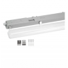 pantalla para 2 tubos LED 120cm - estanca ( tubos NO incluidos )