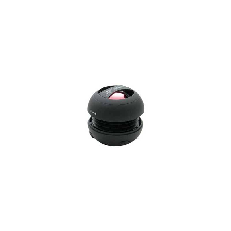 Mini altavoz portatil phoenix miniboom universal jack 3.5mm con bateria negro