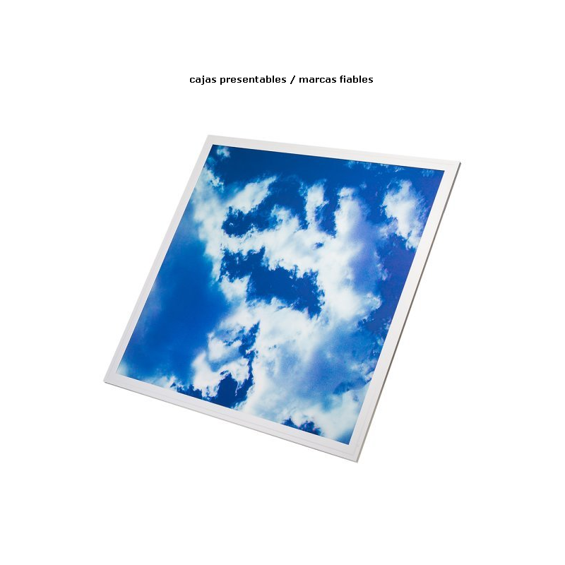 panel LED 3D efecto cielo con nubes 45w 60x60 cm / disponible accesorio para superficie