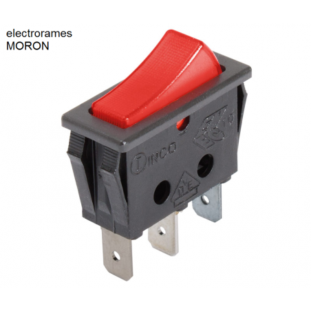 Interruptor unipolar de balancín con luz 16A/250Vca