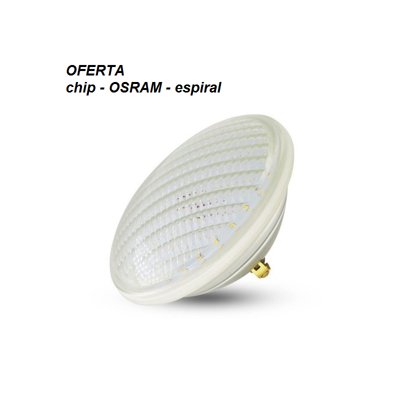 lampara LED para piscina PAR56 luz blanca 6000k sumergible 12V 12w