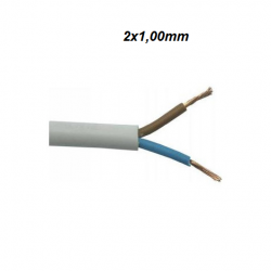 2x1mm² H05VV-F cable...