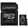 Tarjeta memoria micro secure digital sd hc 128gb kingston canvas select plus clase 10 uhs - 1 + adaptador sd